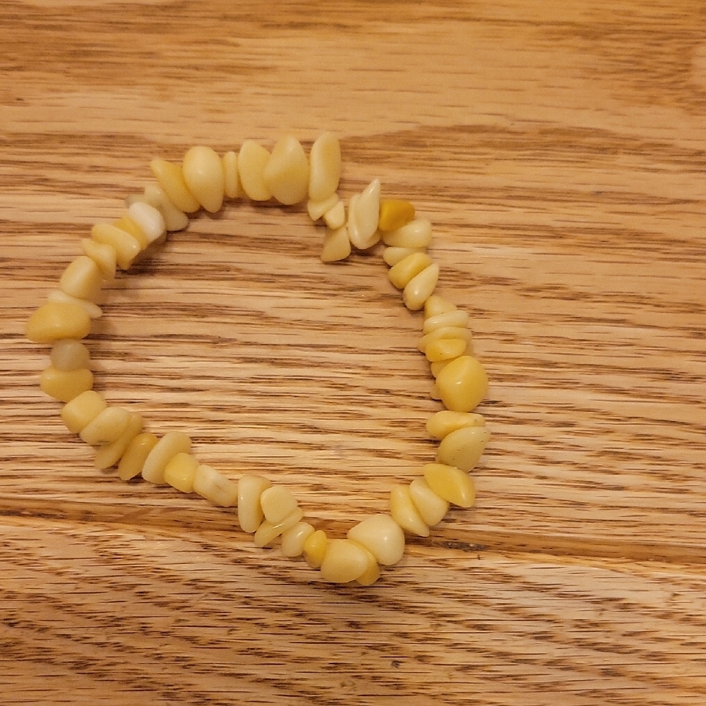 Yellow Beaded Bracelet